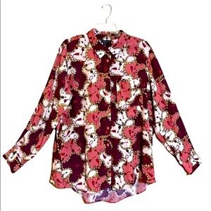 NWT Velvet Heart Long Sleeve Blouse (Size L)